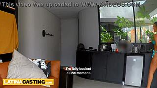 Latina Casting Features Tiny Bikini Model in Intense Audition