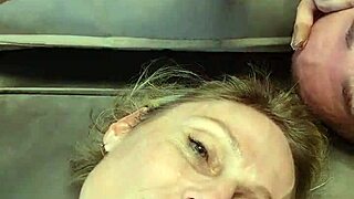 Alineflavio, blonde milf couple, enjoys amateur cum on tits in homemade anime scene