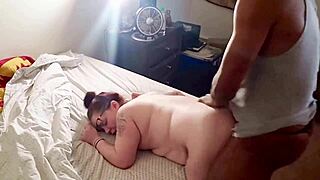 bbw fucked hard and has convulsing orgasms in gay homemade session
