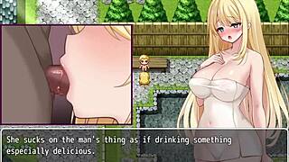 Sister Christina Bangs in Anime Hentai Gangbang with Blowjobs and Masturbation!