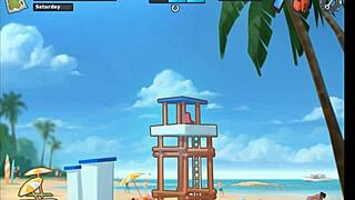 Hey, college babes playing spin the bottle at Summertime Saga to score that huge dick! 😏