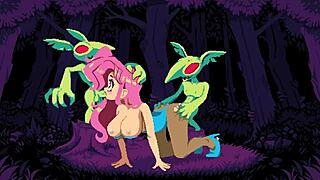 I watched the hot goblin girl in flip witch pixel hentai get creampied in a gangbang outfit.