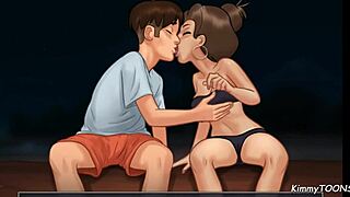 Hey, college babes playing spin the bottle at Summertime Saga to score that huge dick! 😏