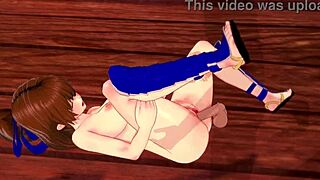 Doa Fucks Kasumi with Big Tits in 3D Hentai