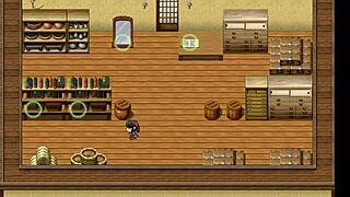 Hey, check out this hot geisha in the hentai game!