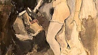 vintage erotic illustration showcasing classic cartoon style with retro charm