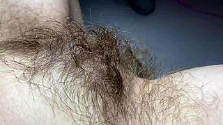 10 minutes admiring hairy pussy big bush closeup