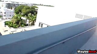 brunette amateur explores new experiences in her adventure series