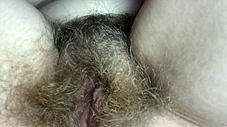 10 minutes admiring hairy pussy big bush closeup