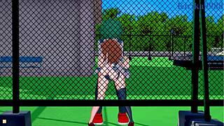 Ochako uraraka creampies izuku midoriya in intense hentai sex 😘