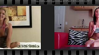 Femdom humiliation: Cei’s cum eating experience