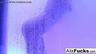 Alix Lynx Showers With Intense Passion