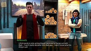 in this casual game, nursing back to pleasure with big tits