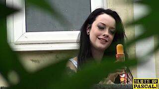 spanked british slut rides with bdsm slapping and face fucking