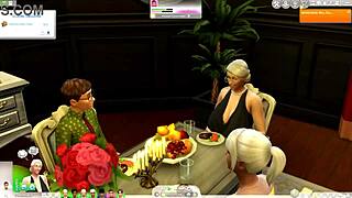 Sims 4 Police Academy 3 Parody with Milf Handjob in Shower