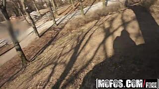 Katarina’s wild public fuck caught on tape by Mofos. See the outdoor action.