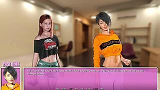 Hot steamy shower with summer city lesbians!