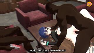 Blacked anime girls give BNWO JOI