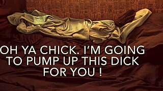 he pumps cock then fucks my tits and cums in mouth 😈