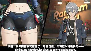 Animated hentai clip shows wild 3D cartoon creampie in steamy pussy action