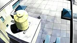 Japanese woman with big breasts gets hardcore sex in anime porn