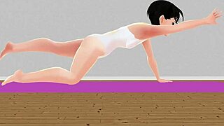 レオ【エクササイズ】アニメ女子がストレッチヨガしてみた【ヨガ】 With Cartoon Anime Hentai