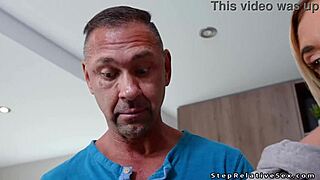 Stepaunt gang banged by huge cocks in wild bedroom scene