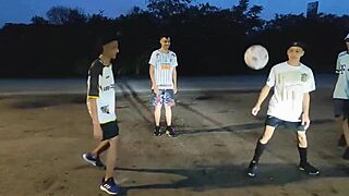 Suruba with football boys in Brazilian dorm