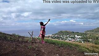 Wildest public sex in ocean and on mountain with huge cock, tiny pussy! 🌊🏔️