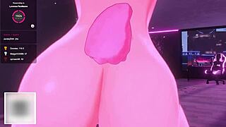 bunny vtuber dominates with futa cock