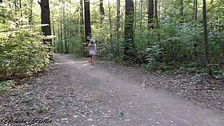 Walking Naked in Transparent Dress on Public Streets