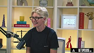 In This Up-Close Scene, Petite Blonde Khloe Kingsley Fingers Her Clit to Orgasm in a Hairy Solo Masturbation