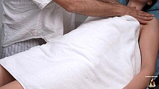 pervert masseur fingers an innocent teen client during session