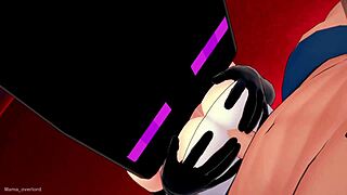 my girlfriend's all set to fuck in her enderman mask at the love hotel 😏