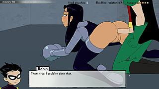 In 18Titans Part 25, Jinx and Blackfire Have Fun Together