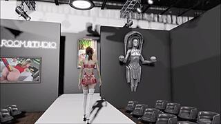 Fallout 4 fashion number 207 inspires wild brunette anime action. Hentai vibes take over.