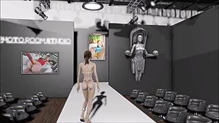 Fallout 4 fashion number 207 inspires wild brunette anime action. Hentai vibes take over.