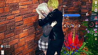 Positive Personality Blonde JK in 3D Cartoon Game