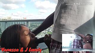 Hot Black Chick Deepthroats Monster Cock And Gets Cumshot