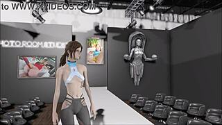 Fallout 4 fashion number 207 inspires wild brunette anime action. Hentai vibes take over.