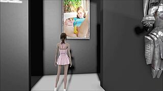 Fallout 4 fashion number 207 inspires wild brunette anime action. Hentai vibes take over.