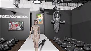 Fallout 4 fashion number 207 inspires wild brunette anime action. Hentai vibes take over.