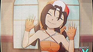 Eri-Chan Does Intense Home Workout