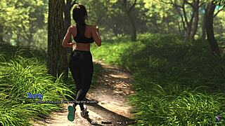 crazy step sister swims naked in forest, gets caught in 3d hentai