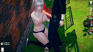 Positive Personality Blonde JK in 3D Cartoon Game