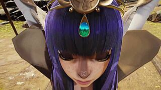 I watch deer-girl freyja in the viking village 3d hentai, it's so uncensored and hot.