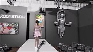 Fallout 4 fashion number 207 inspires wild brunette anime action. Hentai vibes take over.