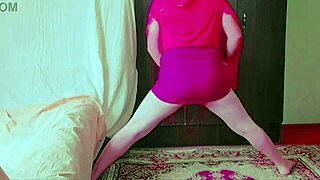 hey, check this sissy crossdresser in a sexy dress! big ass white gay boy rides like a slut model.