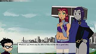 In 18Titans Part 25, Jinx and Blackfire Have Fun Together