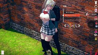 Positive Personality Blonde JK in 3D Cartoon Game